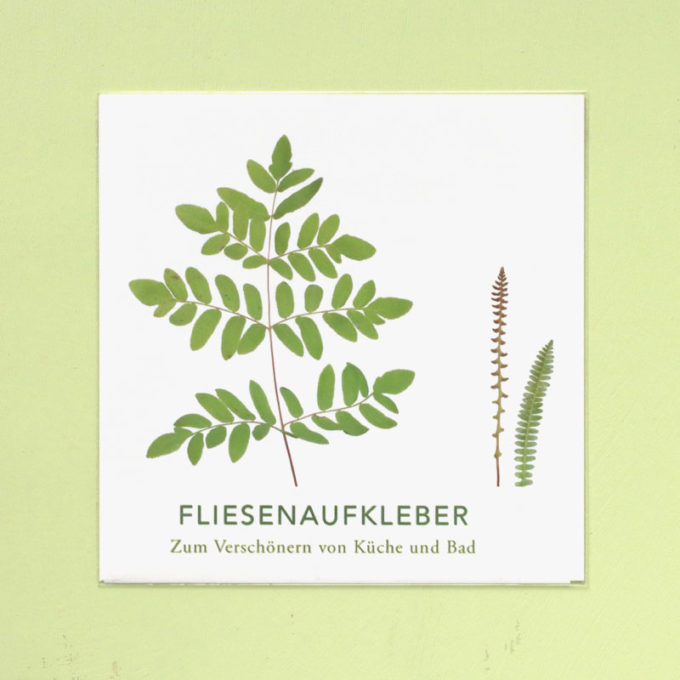 Fliesenaufkleber "Farn & Co."