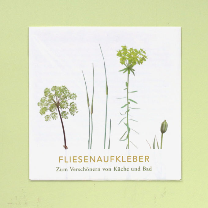 Fliesenaufkleber "Wiese gelbgrün"