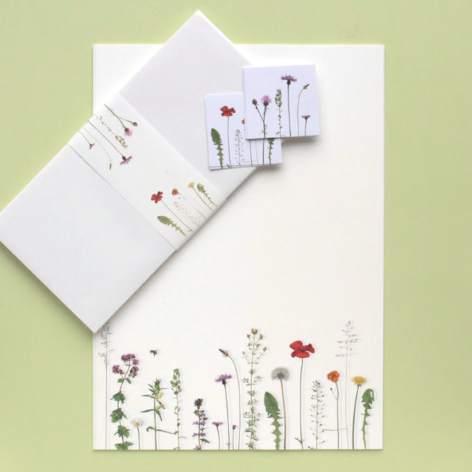 Briefpapier-Set "Wilder Sommer"