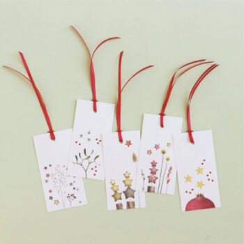 Geschenkanhänger Weihnachten in fünf Motiven