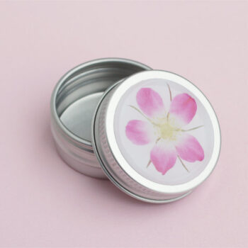 Pillendose mit Rosenmotiv