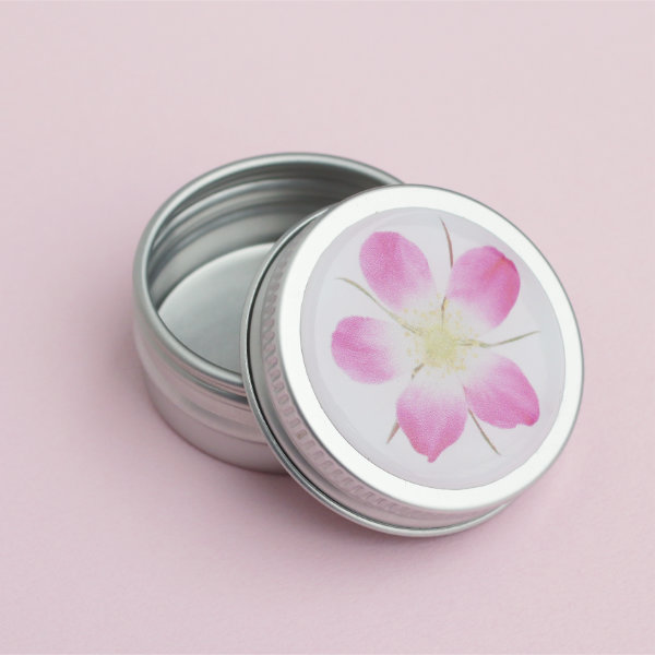 Pillendose mit Rosenmotiv