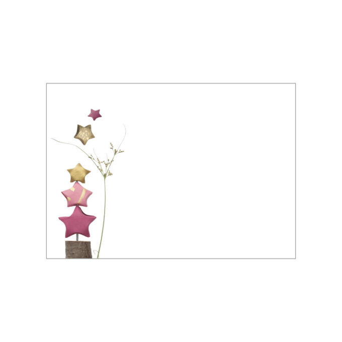 Miniblock mit verspieltem Weihnachtsmotiv in rosa