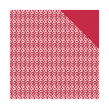 Origami-Bogen mit rot-weißem Muster