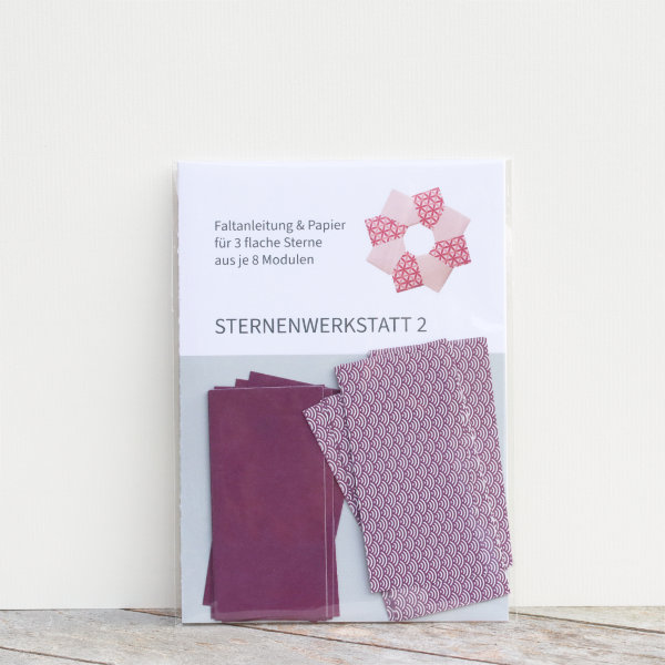 Sternenwerkstatt 2 Wellenmuster in aubergine